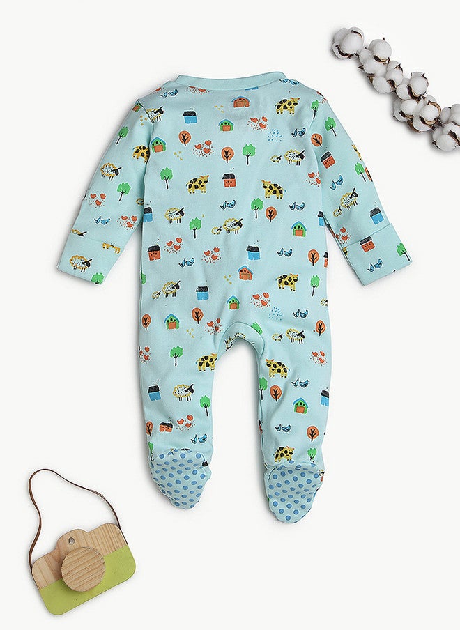 Bontots Infant Boys Organic Cotton Sleepsuit - Image 3